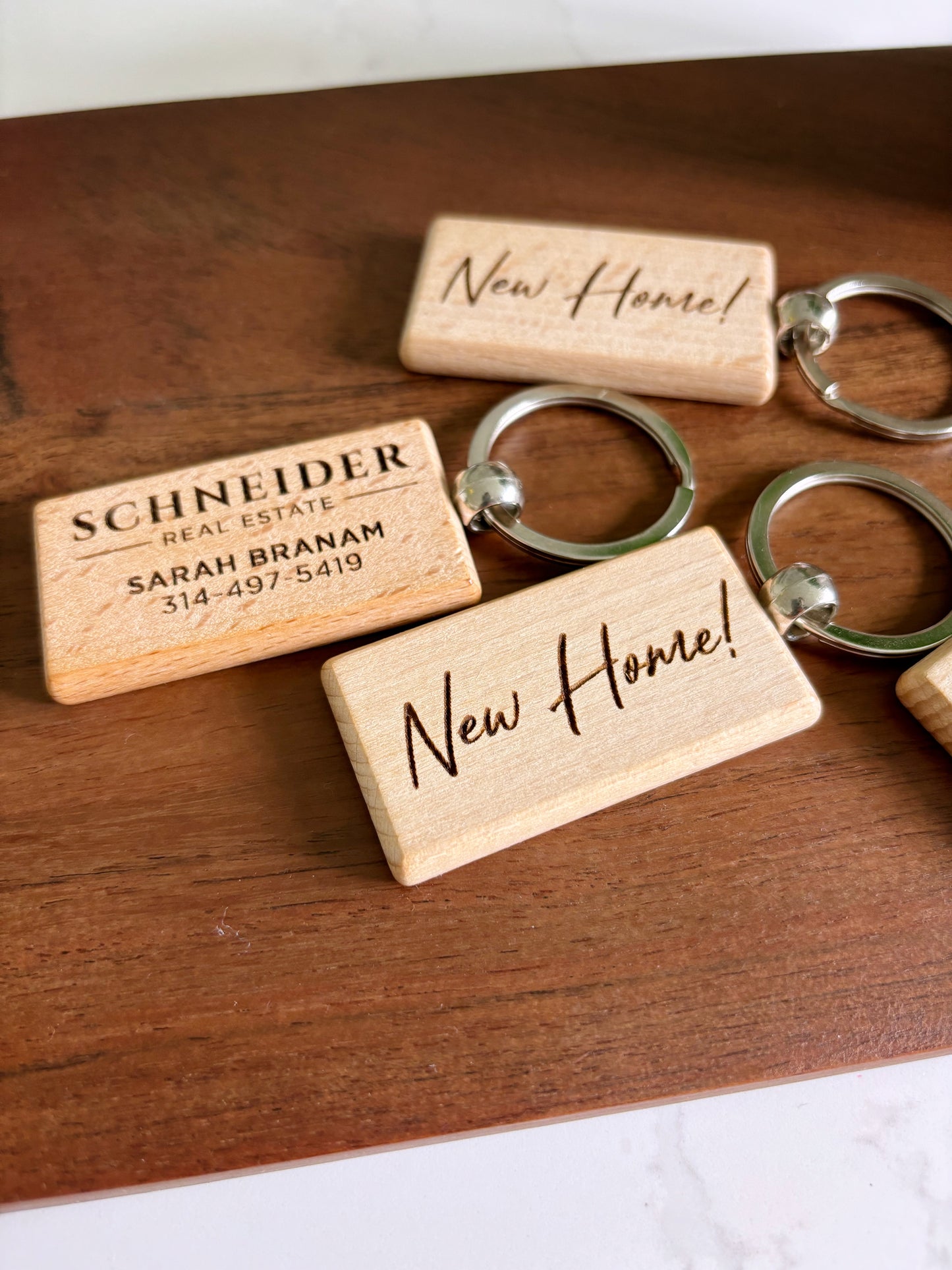 Wooden Keychains (Set of 10)