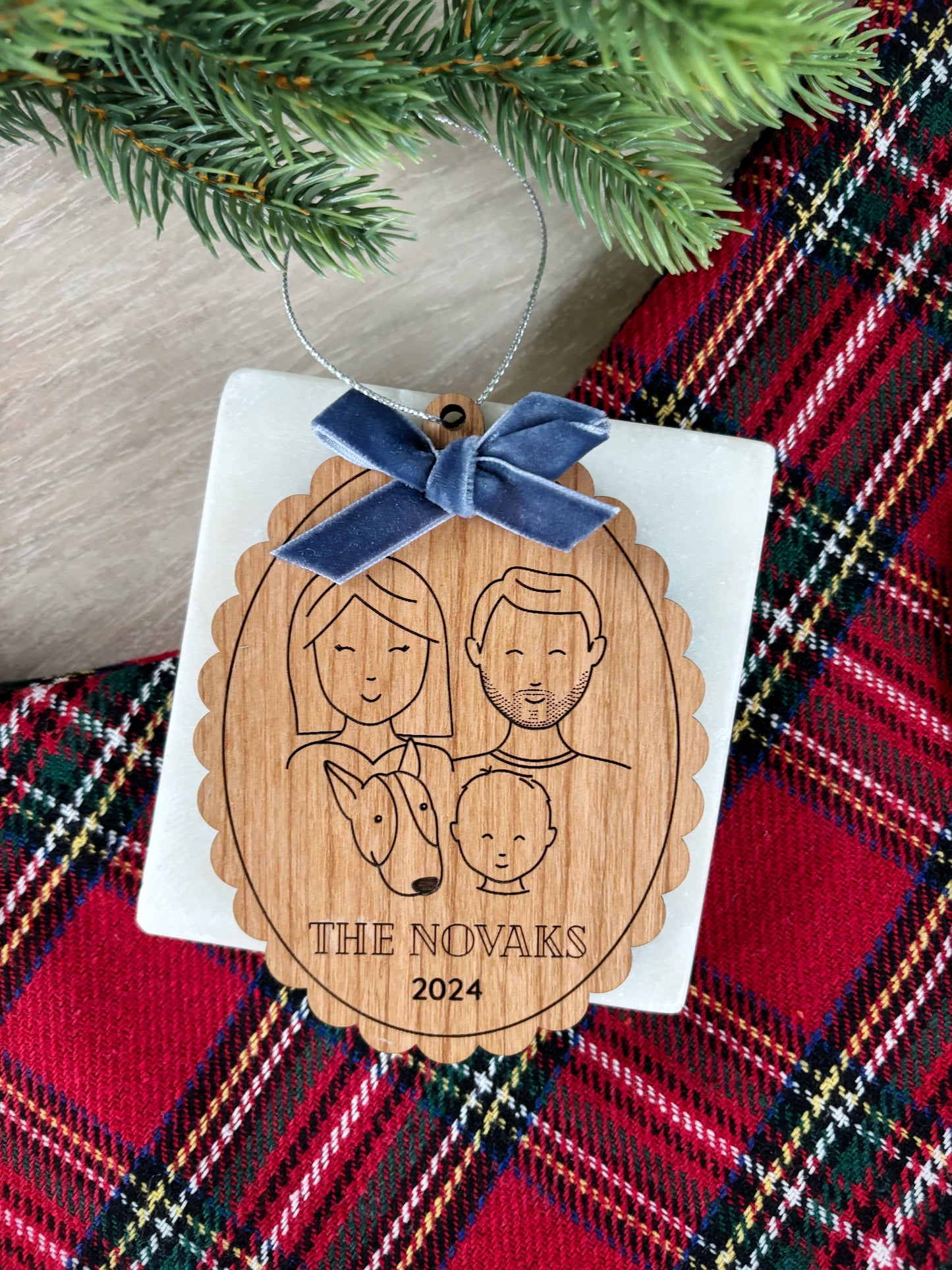 Family Sketch Ornament