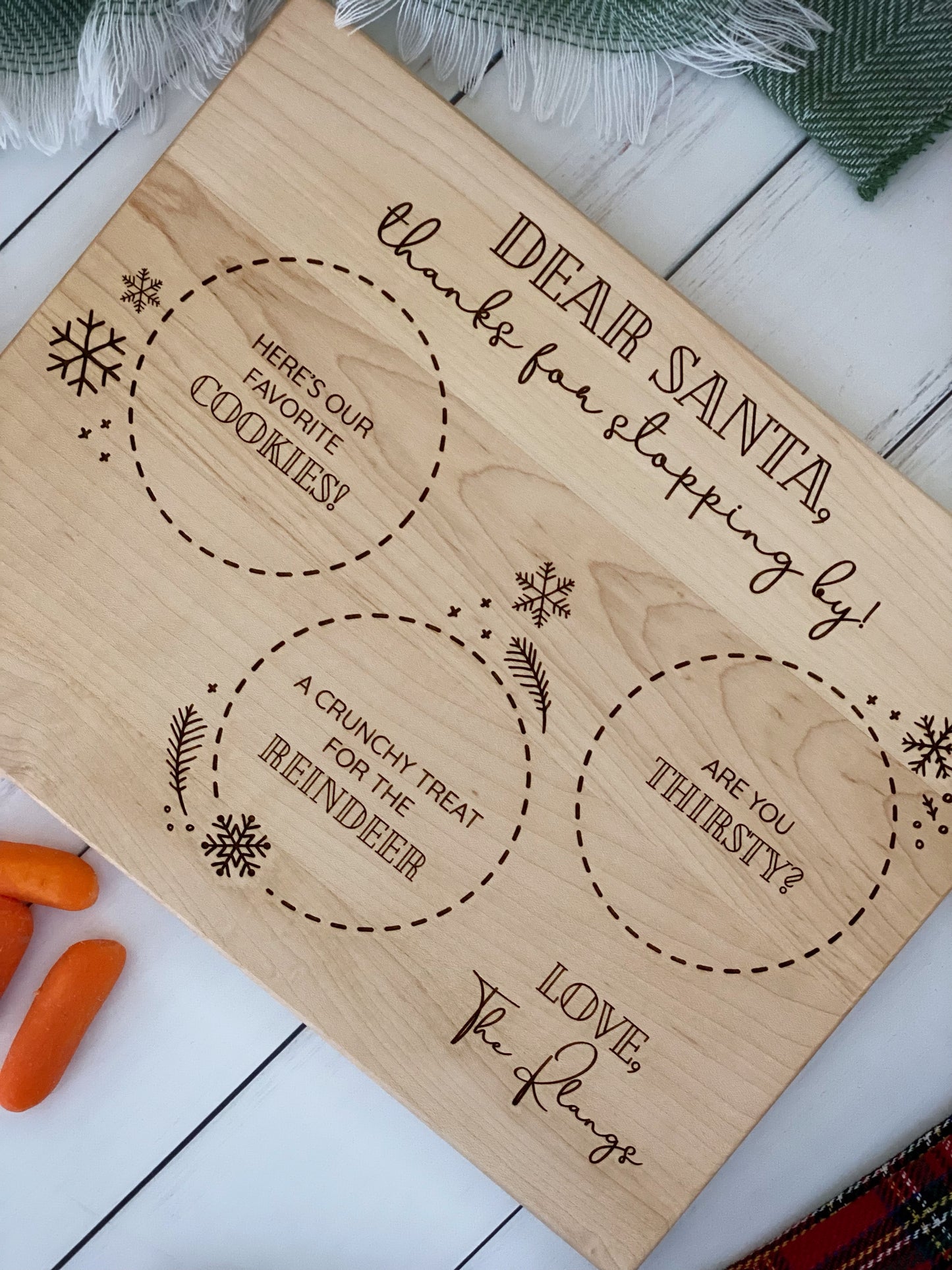 10” x 13” Santa Serving Board