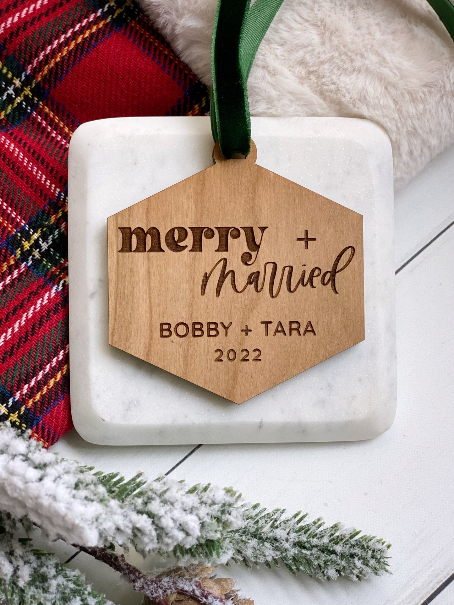 Merry & Married 2024 Ornament