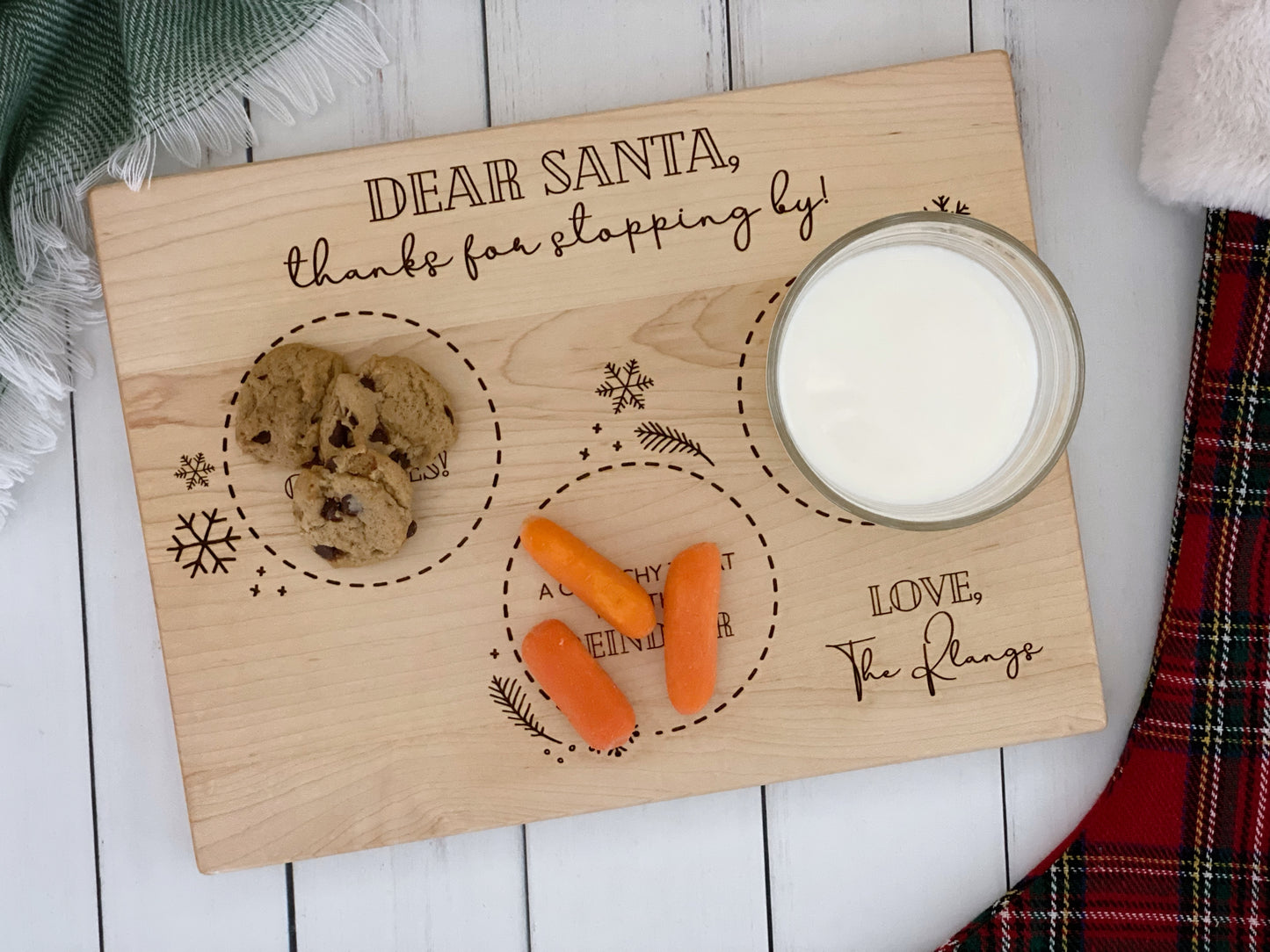 10” x 13” Santa Serving Board