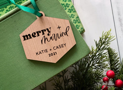 Merry & Married 2024 Ornament