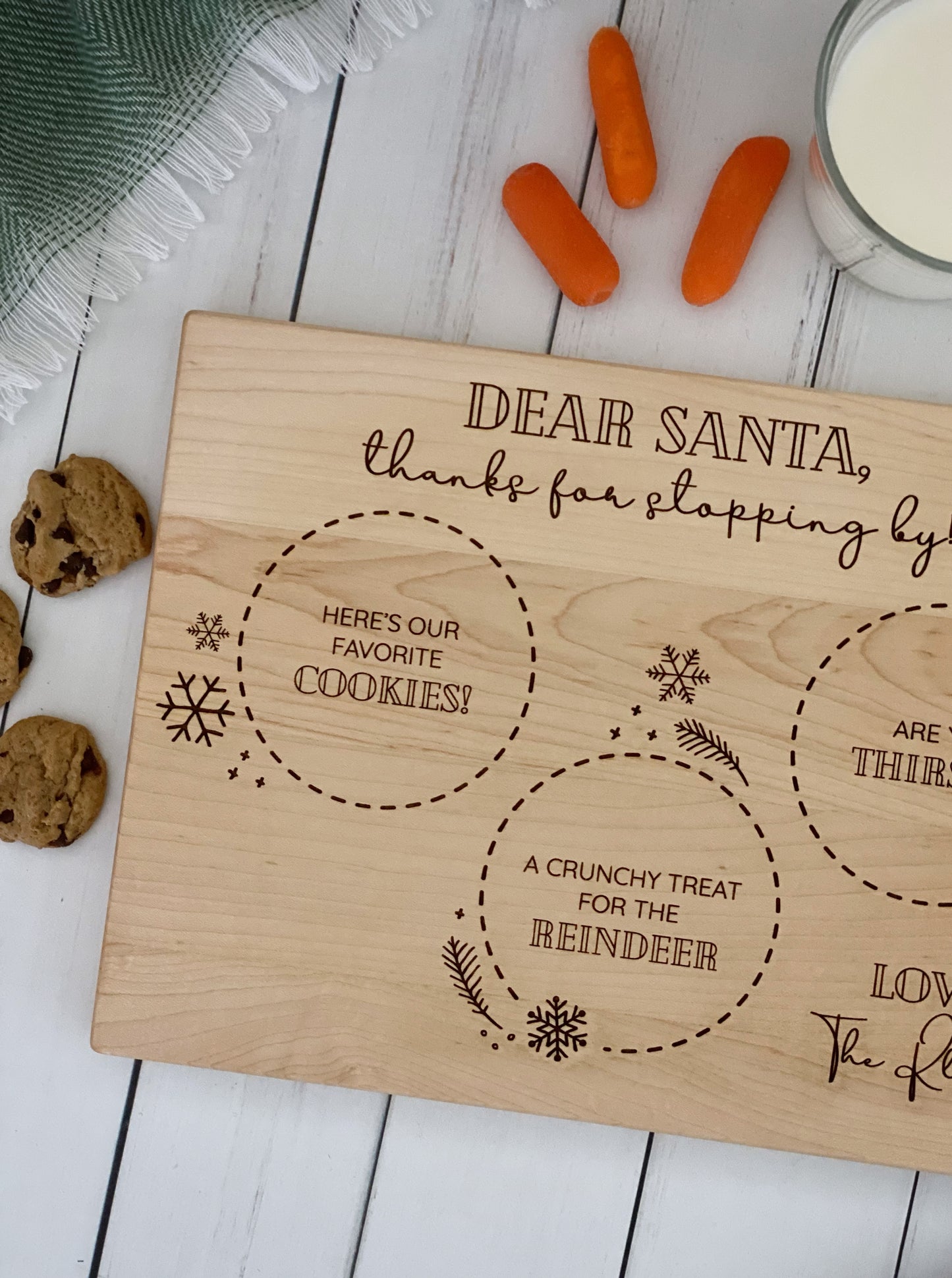 10” x 13” Santa Serving Board