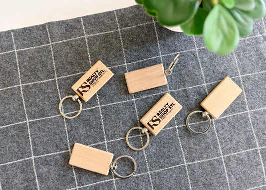 Wooden Keychains (Set of 10)