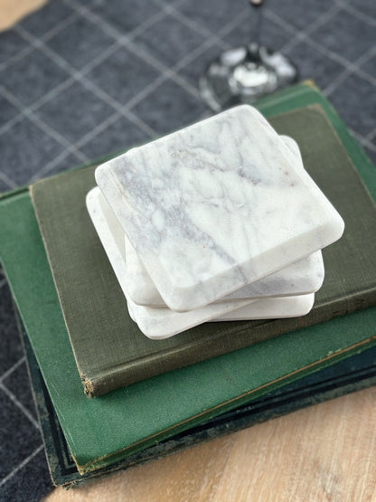 Marble Coaster Set