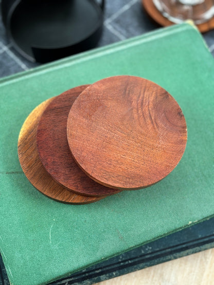 Wood Coaster Set