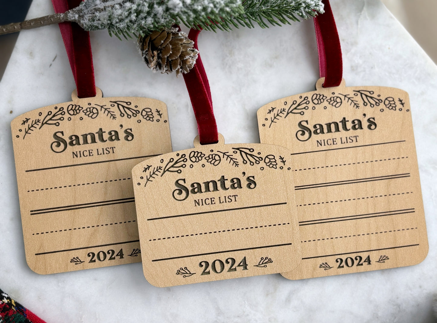 Santa's Nice List Ornament