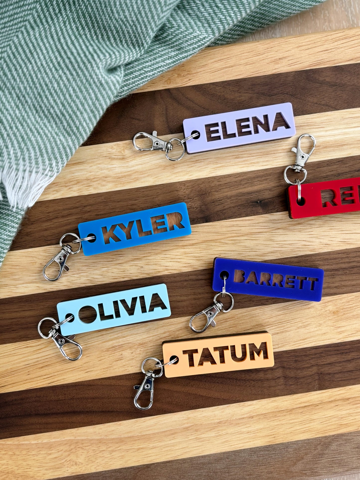 Personalized Colorful Keychains