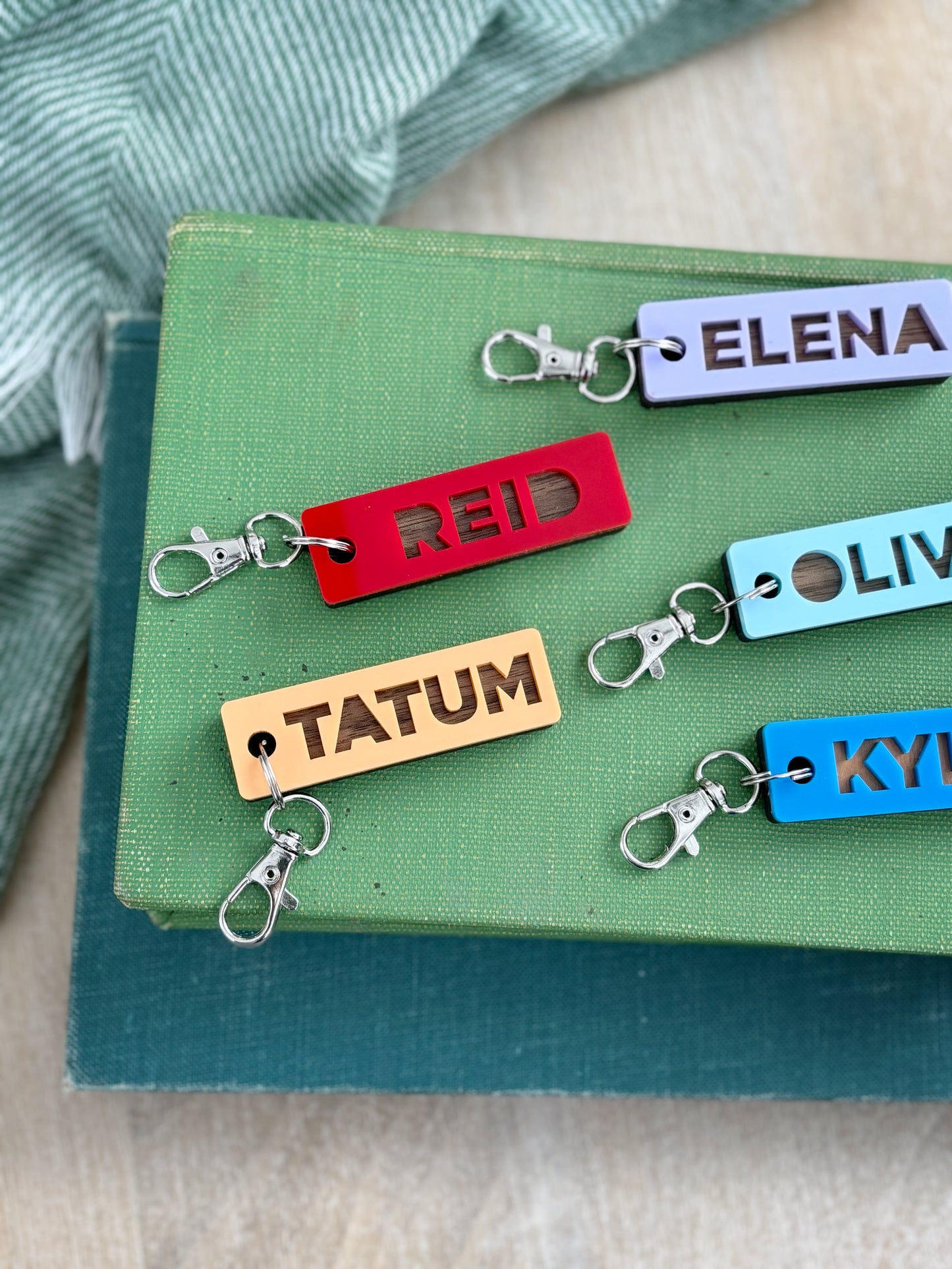 Personalized Colorful Keychains