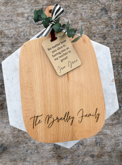 Teacher Gift Cutting Board