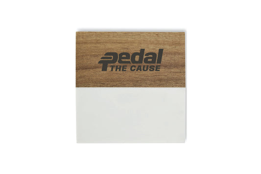 Marble/Wood Coaster Set with Matching Base